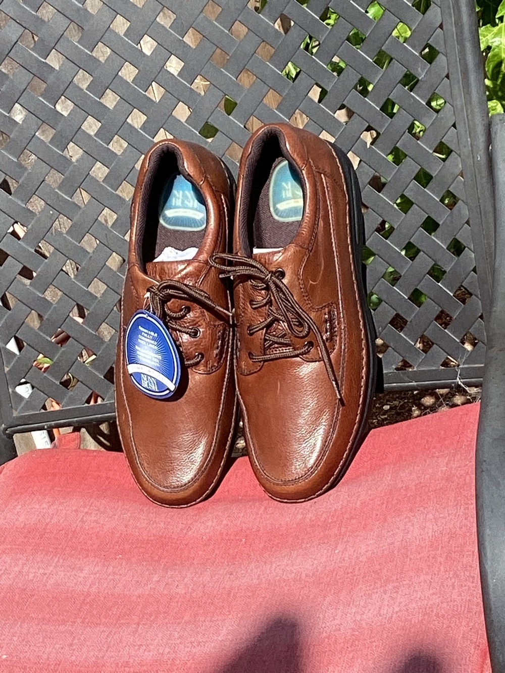 Nunn Bush,Men's Brown, Leather Lace-Up Casual Shoes, Size 15 Wide